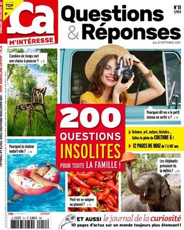 Ça M'Intéresse Questions & Réponses - Juillet-Septembre 2025