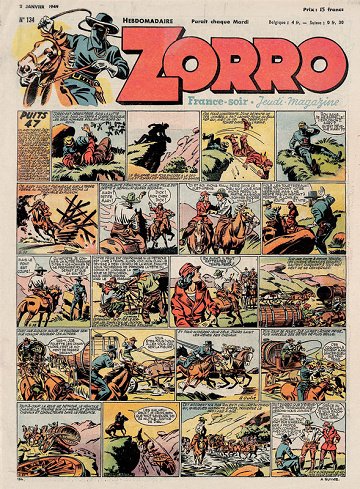 Zorro - Jeudi magazine - Tomes 134 à 159