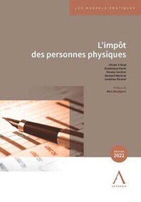 Marc Bourgeois , Olivier D'Aout, Dominique Darte, Nicolas Honhon, Bernard Mariscal, Jonathan Picavet - L'impôt des personnes physiques (2022)