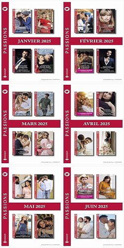 Pack Harlequin Passions (Janvier-Juin 2025)
