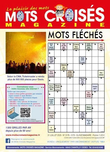 Mots Croisés Magazine - 31 Juillet 2025