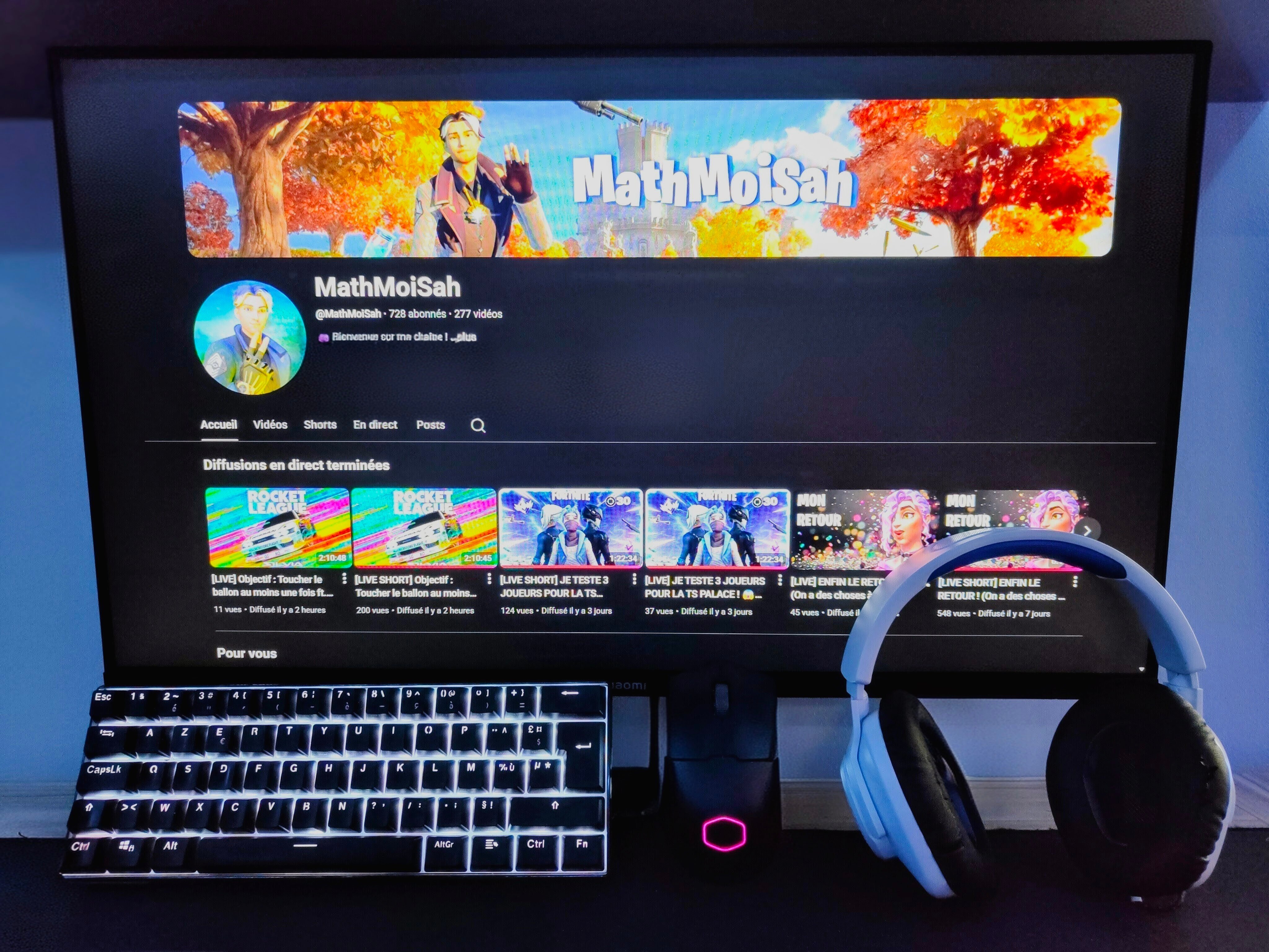 Setup gaming complet de MathMoiSah