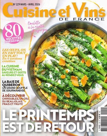 Cuisine et Vins de France - Mars-Avril 2026