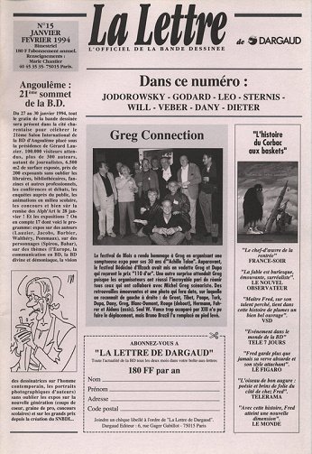 La Lettre De Dargaud - Tome 15