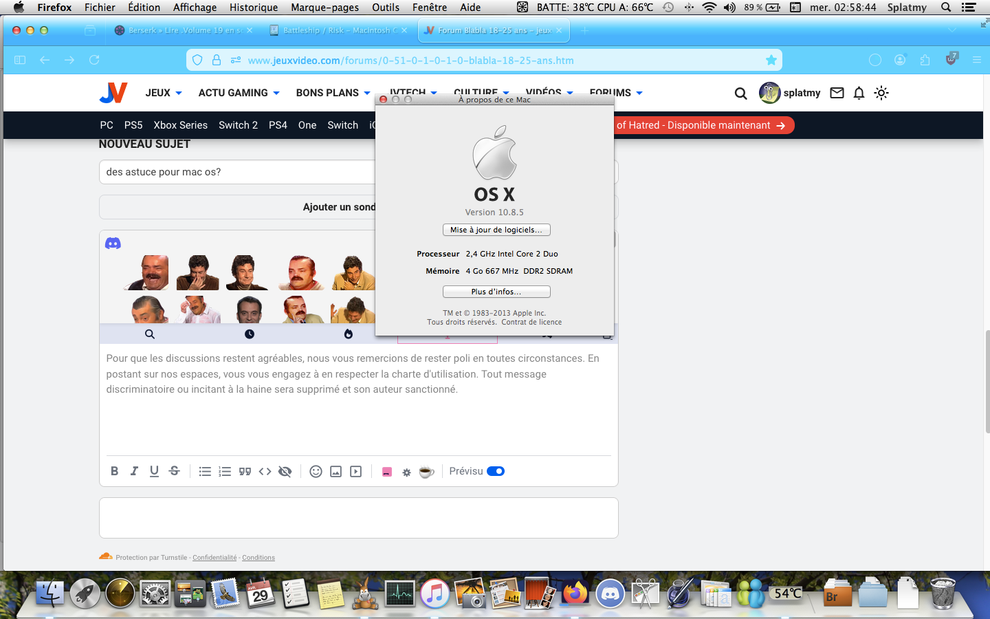 des astuce pour mac os? sur le forum Blabla 18-25 ans - 29-04-2026 03: ...