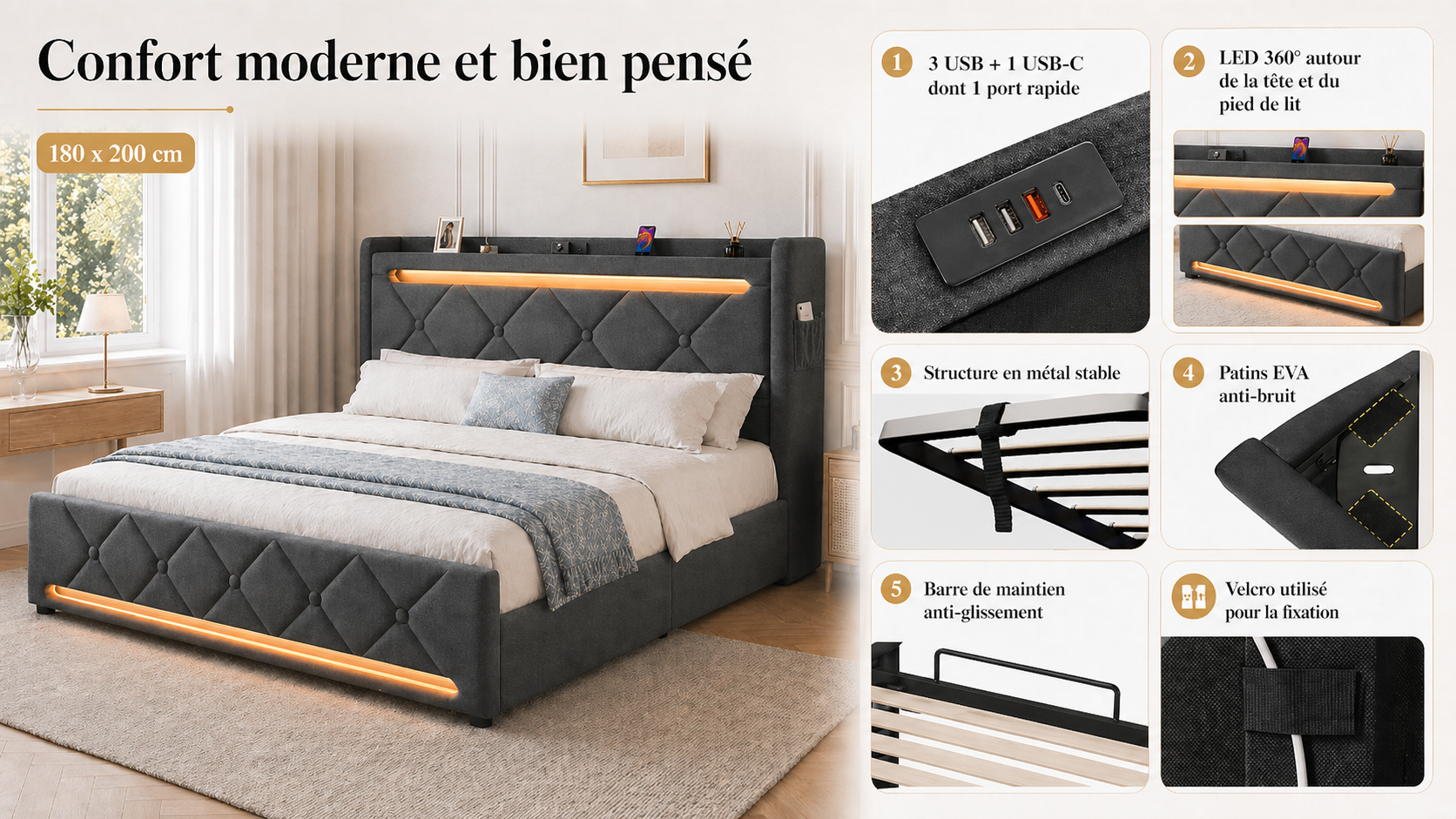 Confort moderne et bien pensé