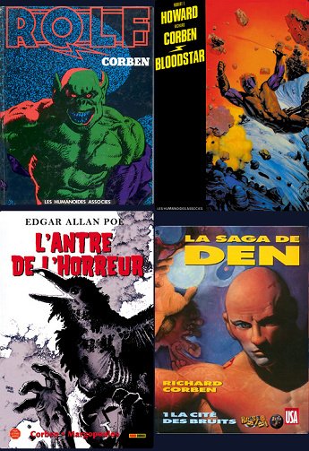 Richard Corben - Anthologie (sélection 1975-2014)(22 albums · Les Humanoïdes Associés · Delirium · Vertigo · Marvel · Toutain · Dark Horse)