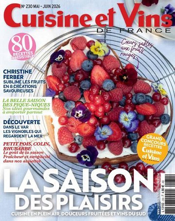 Cuisine et Vins de France - Mai-Juin 2026