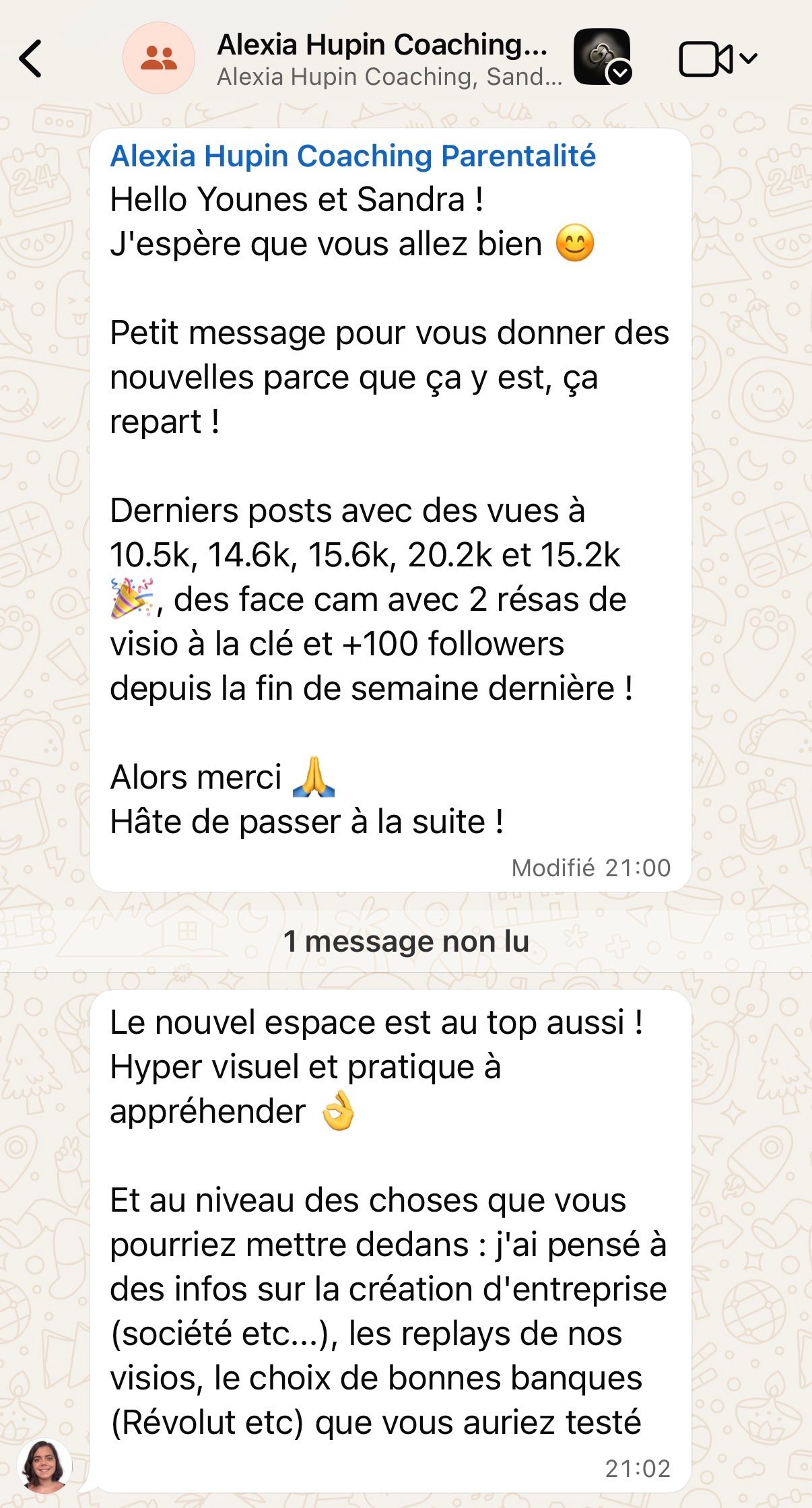 Témoignage 1