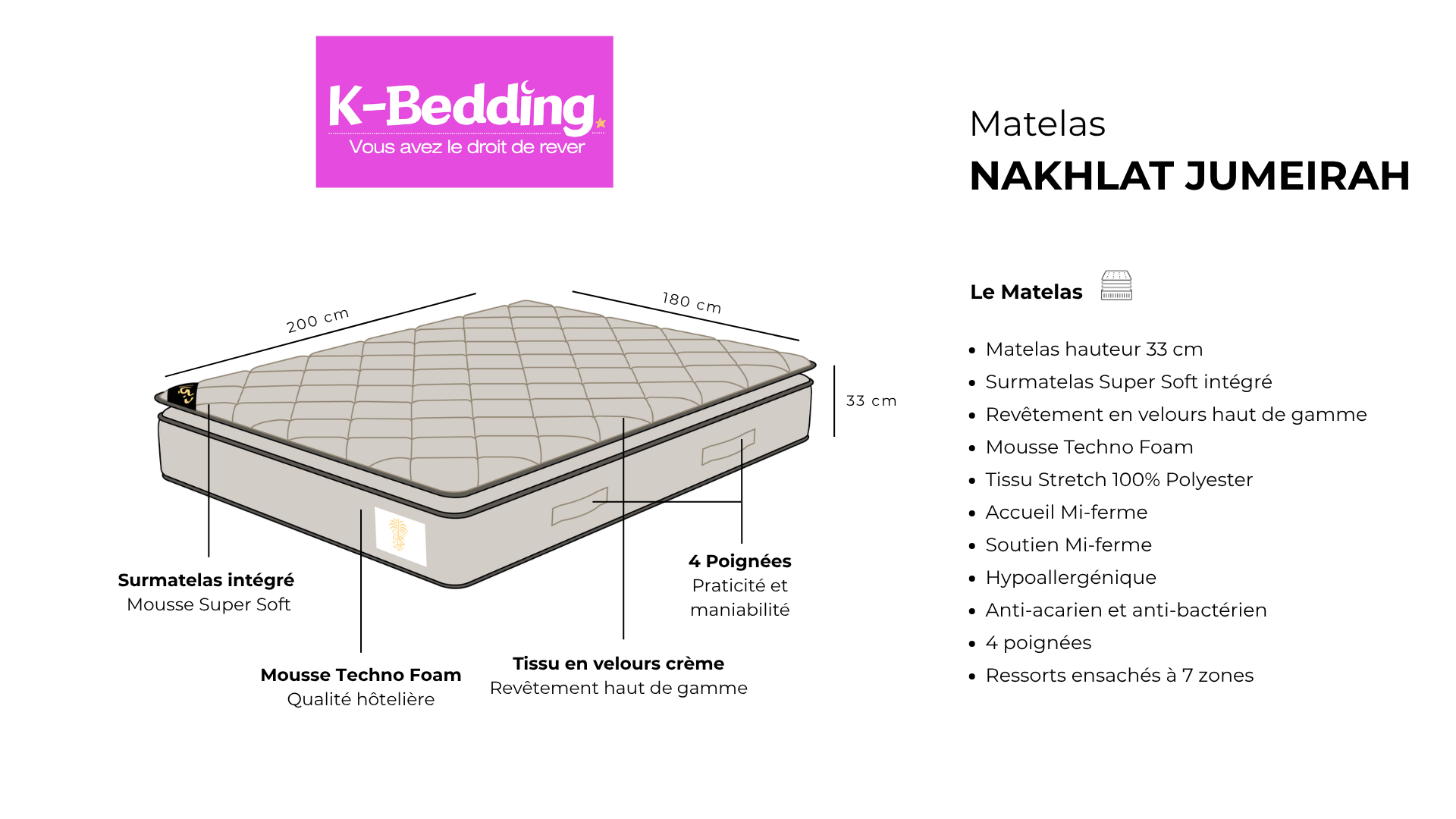 Matelas Nakhlat Jumeirah