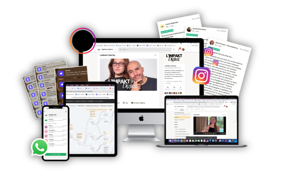 Mockup de la formation L'Impakt Digital