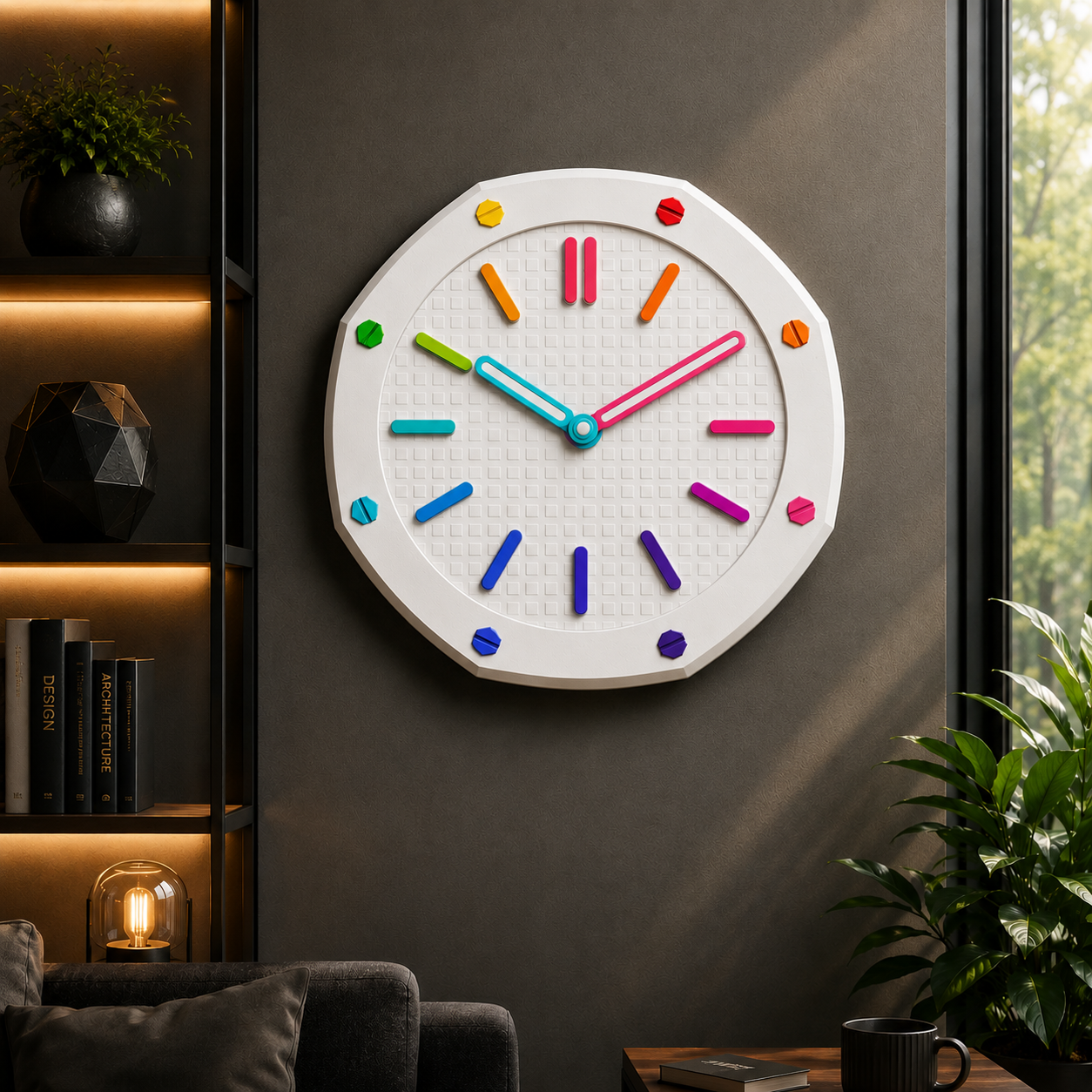 Horloge murale 3D