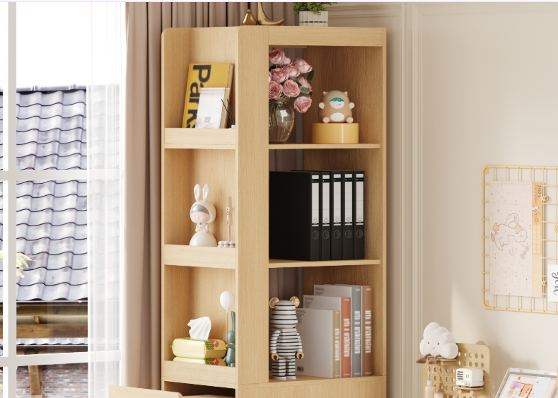 Bibliothèque avec 3 niches ouvertes