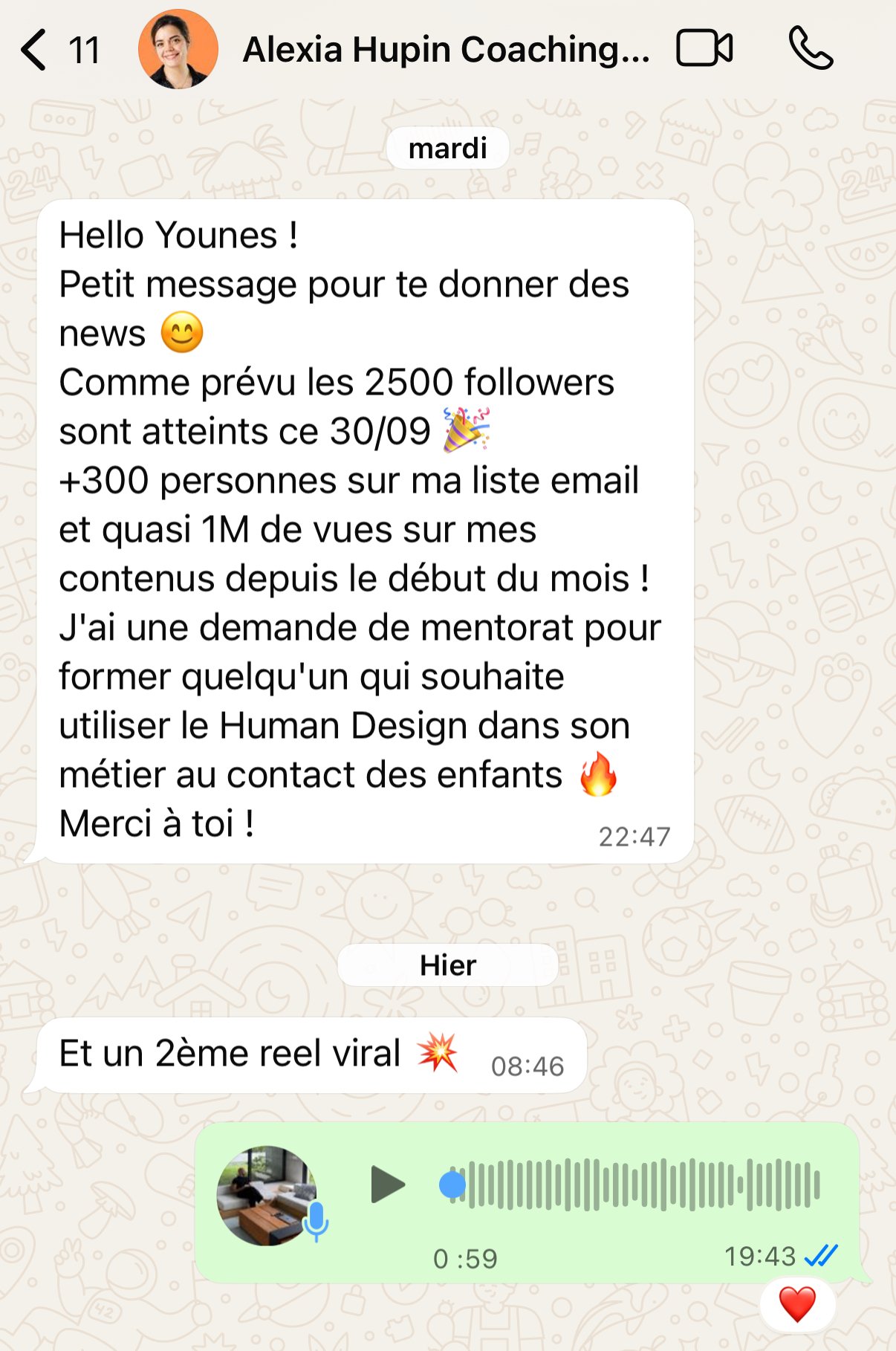 Résultat élève L'Impakt Digital
