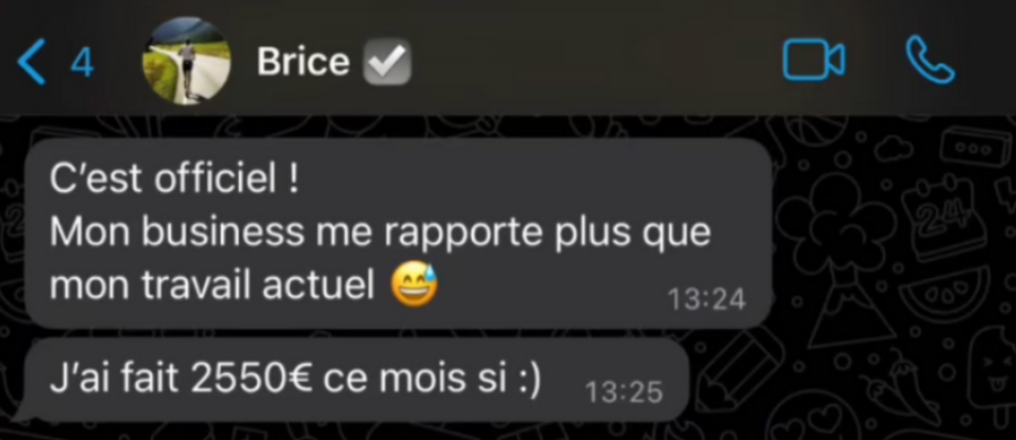 Résultat élève L'Impakt Digital