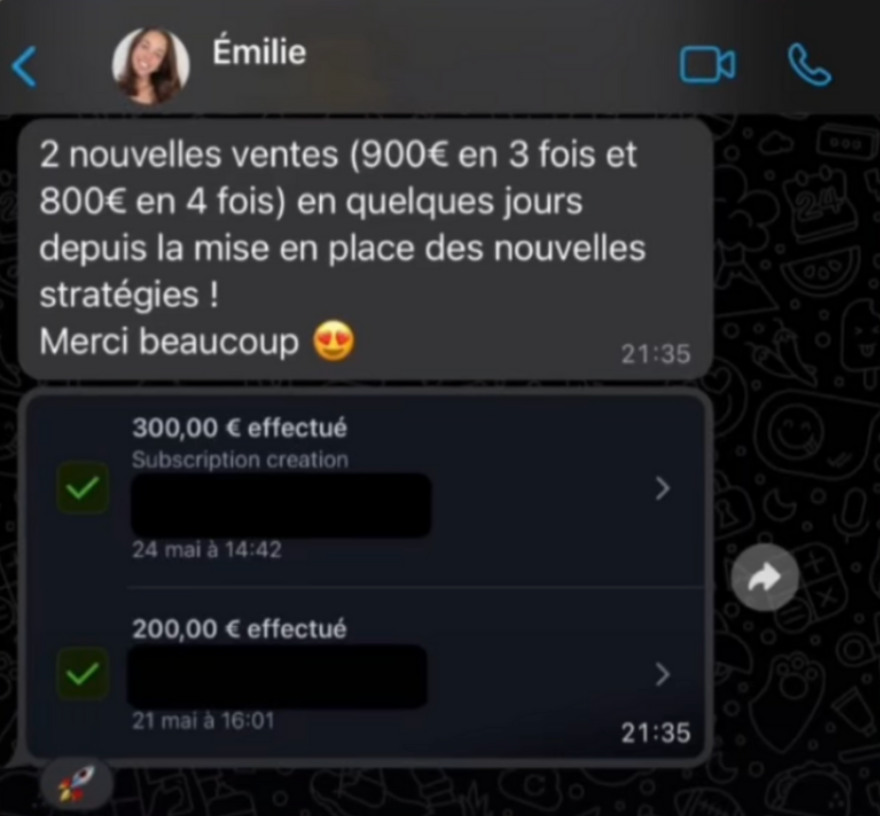 Résultat élève L'Impakt Digital