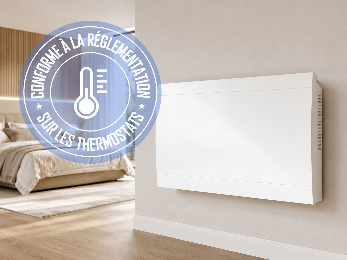 Écran LCD et thermostat électronique du radiateur FONTEA CONNECT Voltman