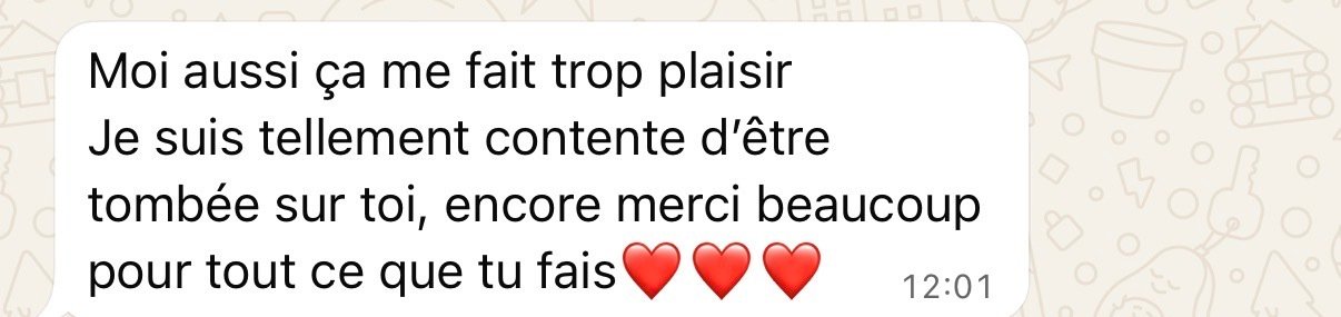 Retour d'une cliente