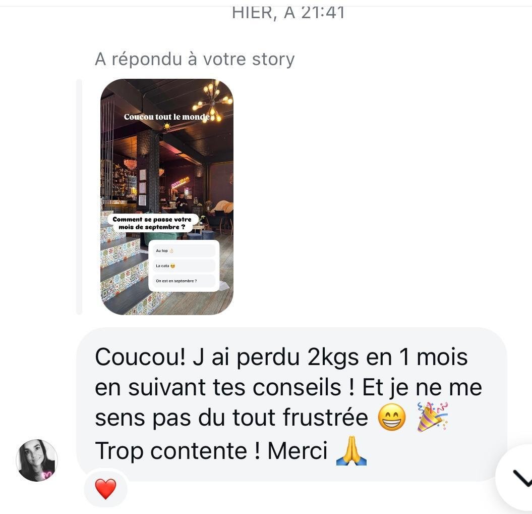 Témoignage : 2 kg perdus en un mois sans frustration