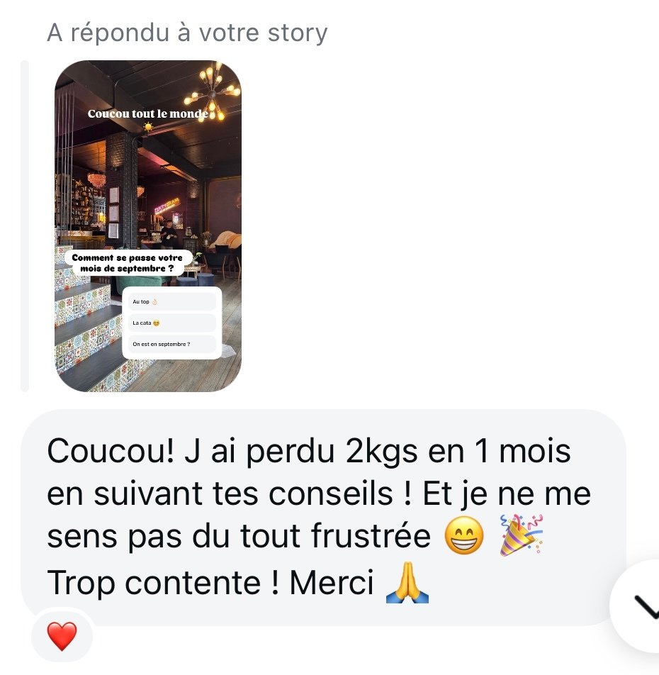 Témoignage : 2 kg perdus en un mois sans frustration
