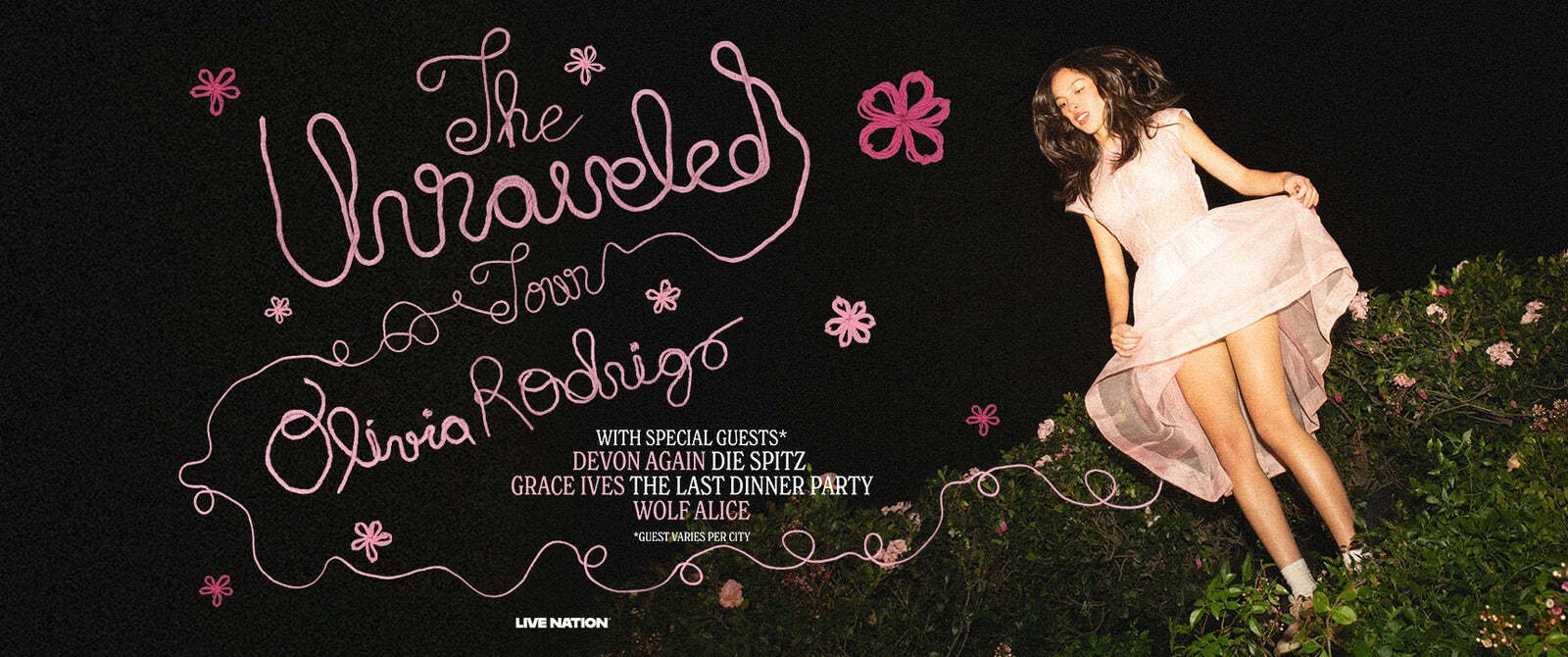 Olivia Rodrigo tour banner