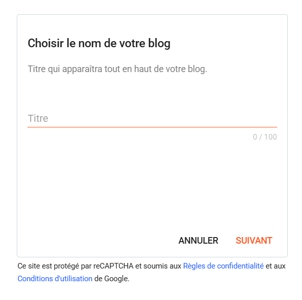Titre Blogger
