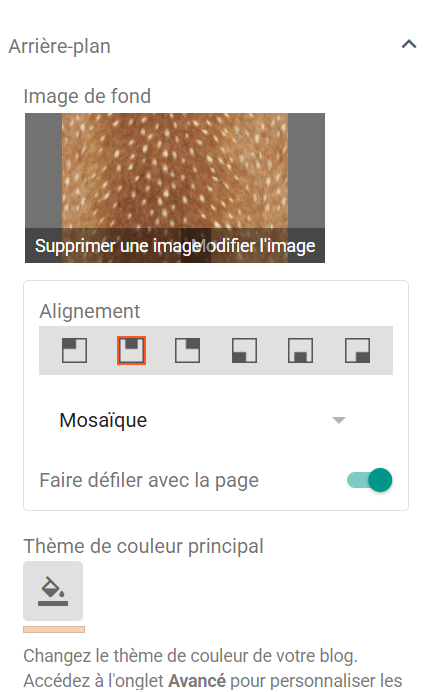 Personnaliser Blogger
