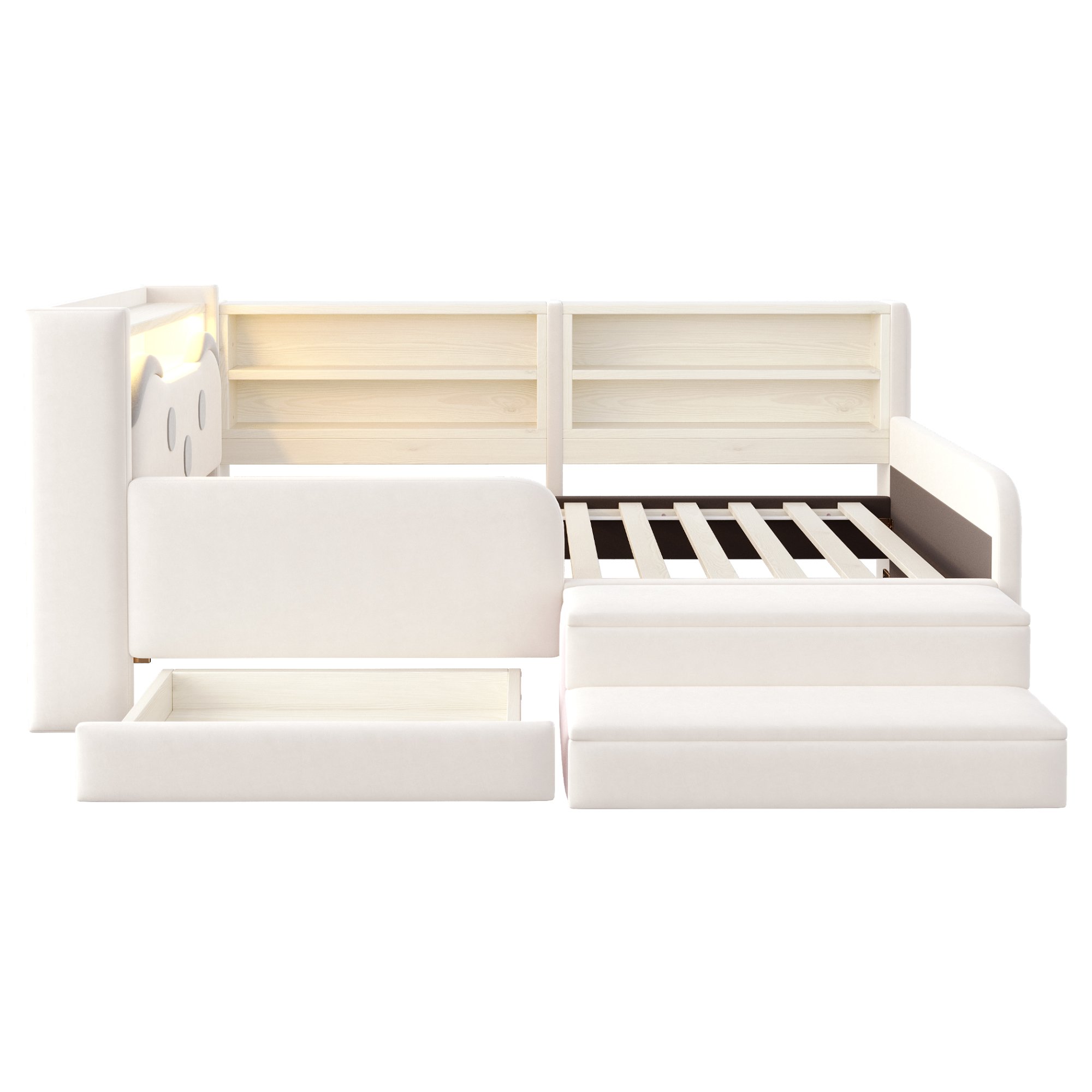 Tiroir et rangements accessibles
