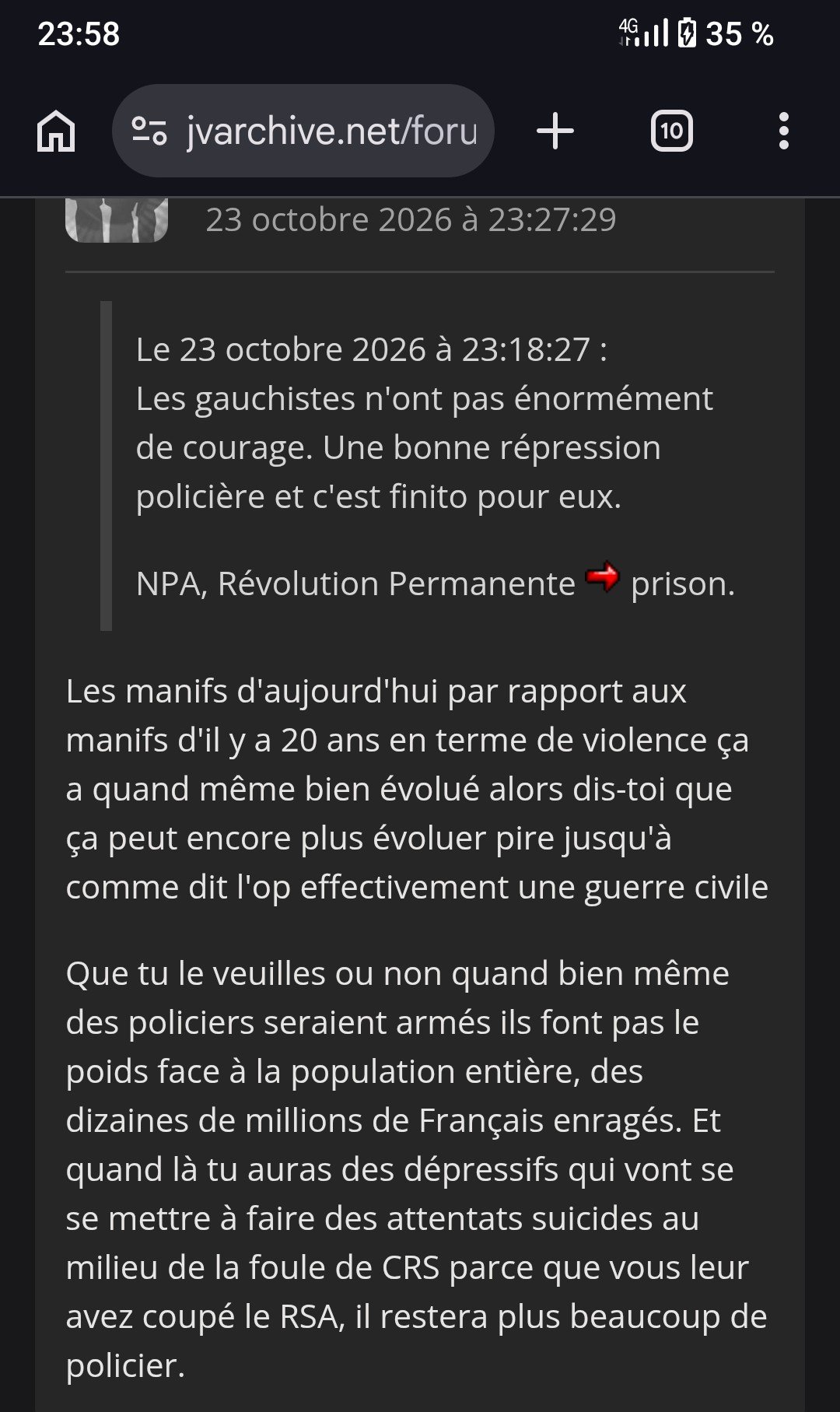 C'est vrai que les dépressifs pourraient se faire exploser si on leur ...