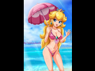 Princess peach summer. Голая Пич в купальнике. Пич в купальнике сисястая. Princess Peach в купальнике без лифчика.