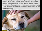 https://image.noelshack.com/fichiers/2022/29/5/1658476898-dog-whos-an-edgy-boy-you-are-what-a-hot-take-your-statements-are-so-controversial.jpg