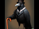 https://www.noelshack.com/2022-48-1-1669664504-dall-e-2022-11-28-20-11-57-a-crow-wearing-a-frock-coat-and-holding-a-cane-hyper-realistic-style.jpg
